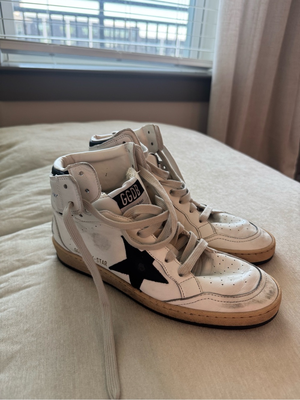 Golden Goose Women’s Sky Star High Top Sneakers - Picture 2 of 3